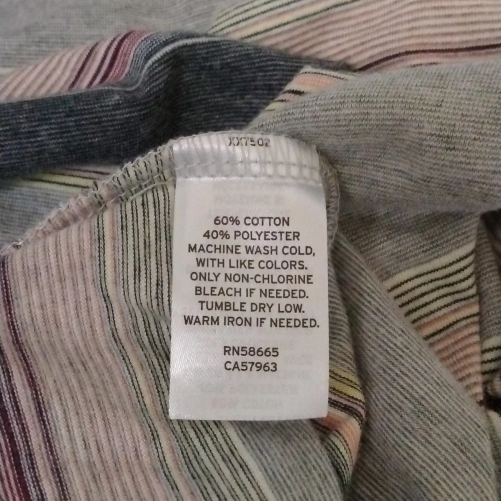 Public Opinion Men's Horizontal Stripes T-SHIRT Sz. XXL - Picture 4 of 6